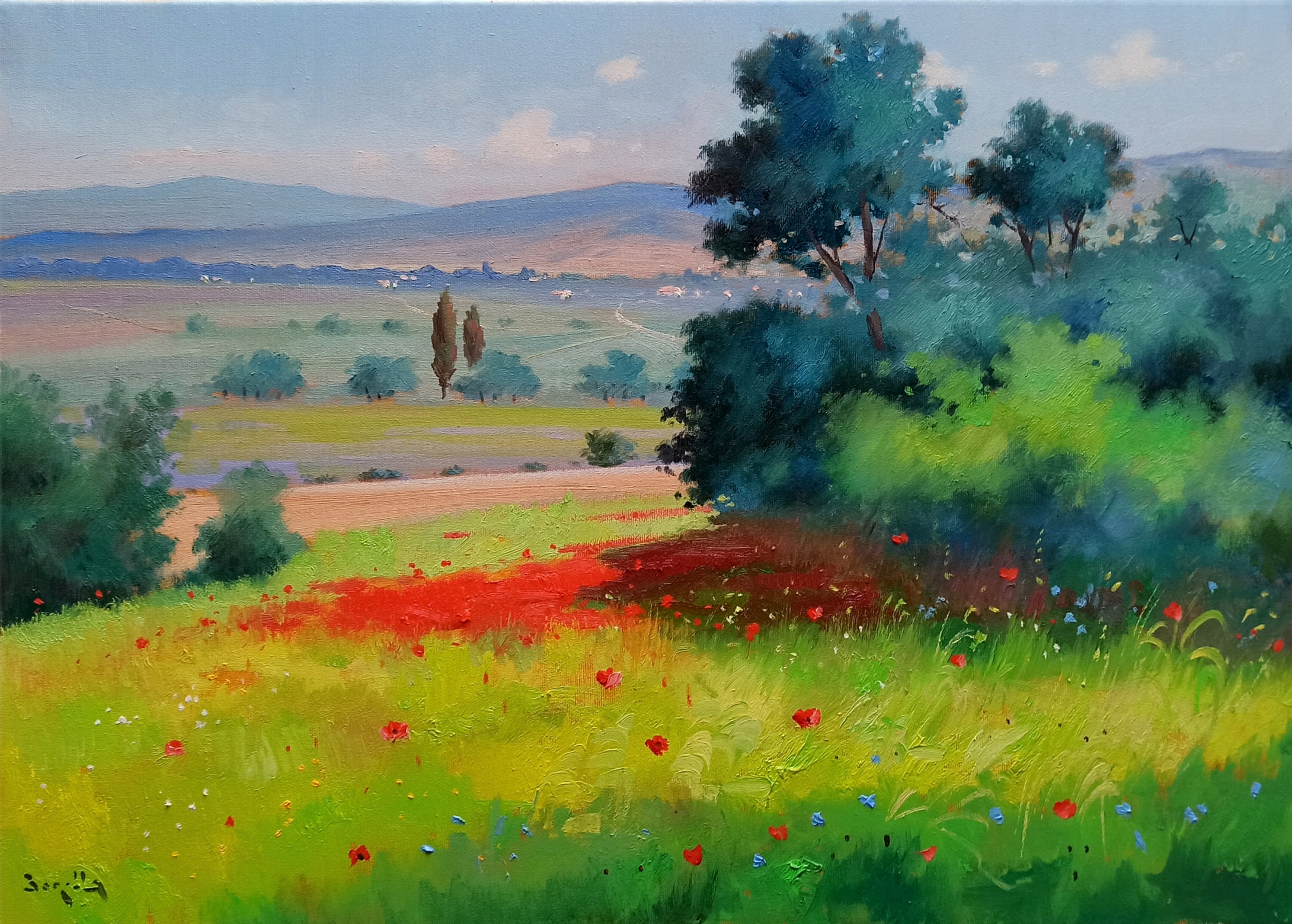 Tuscany painting by Andrea Borella painter 