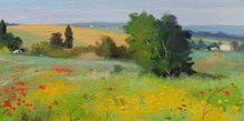Load image into Gallery viewer, Tuscany painting Andrea Borella painter &quot;Tuscan hills&quot; original landscape artwork Italy
