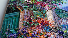 Load image into Gallery viewer, Amalfitan Coast painting by Domenico Caiazza &quot;Flowery panorama&quot; oil canvas original
