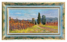 Load image into Gallery viewer, Tuscany painting Biagio Chiesi painter &quot;Vineyard landscape&quot; original Italian artwork Toscana
