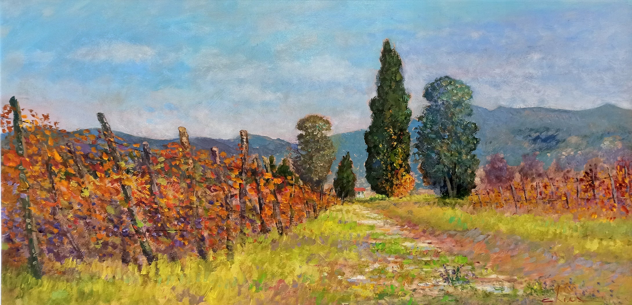 Tuscany painting Biagio Chiesi painter 