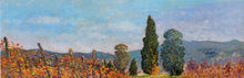 Load image into Gallery viewer, Tuscany painting Biagio Chiesi painter &quot;Vineyard landscape&quot; original Italian artwork Toscana
