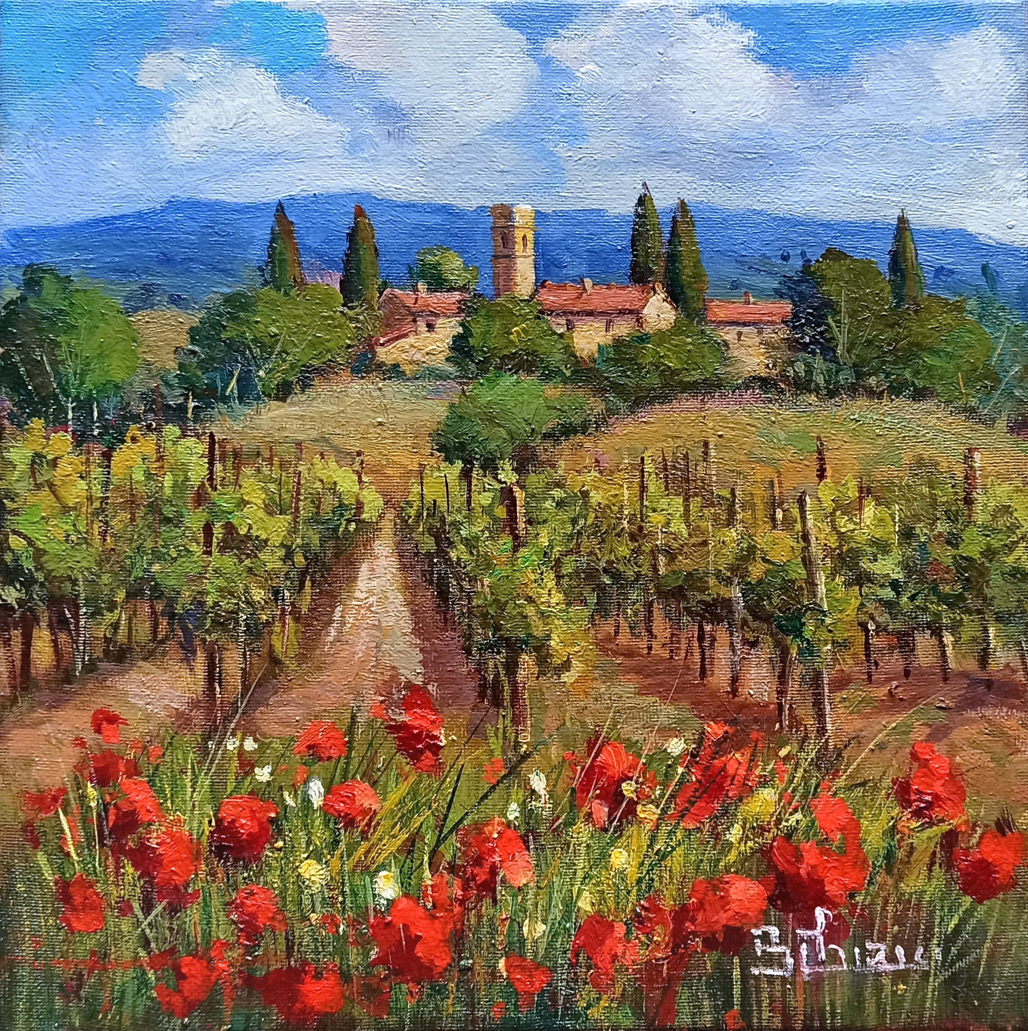 Tuscany painting Bruno Chirici 