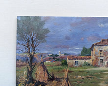 Load image into Gallery viewer, Tuscany painting Claudio Pallini painter &quot;Quiet country farmhouse&quot; artwork oil landscape Italy Toscana
