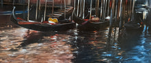Load image into Gallery viewer, Venice painting &quot;In the evening&quot; original artwork by Antonio Sgarbossa 1945 certified Venezia
