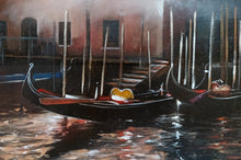 Load image into Gallery viewer, Venice painting &quot;In the evening&quot; original artwork by Antonio Sgarbossa 1945 certified Venezia
