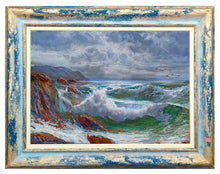 Load image into Gallery viewer, Sea painting Bruno Di Giulio &quot;Sea swell n*1 series&quot; oil canvas Italian painter
