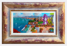 Load image into Gallery viewer, Sorrento painting Silvio Valli painter &quot;Panorama view&quot; artwork canvas Italy
