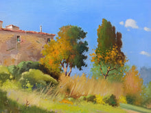 Load image into Gallery viewer, Painting Tuscany landscape &quot;Old country house&quot; original artwork Andrea Borella Master painter Italian charm design wall home decor
