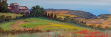 Load image into Gallery viewer, Tuscany country painting &quot;Hill sea view&quot; original oil Master painter Andrea Borella artwork Italy landscape home decor
