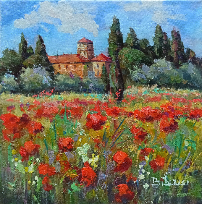 Tuscany ! painting original 