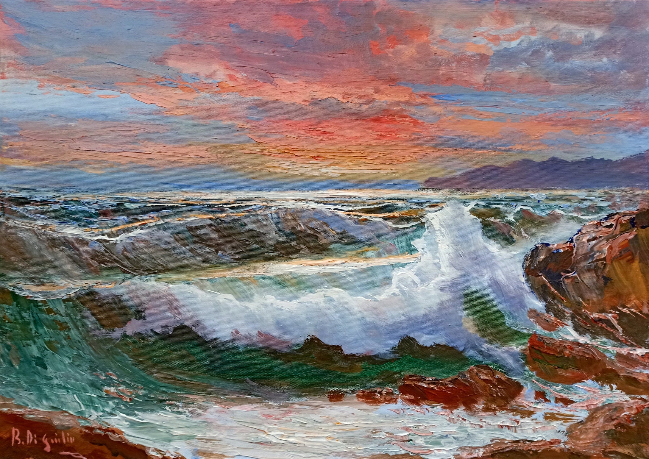 Sea swell painting n*2 series 