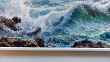 Load image into Gallery viewer, Painting n*2 &quot;The sea storms of Rossella Baldino 1973&quot; original oil certified Italian home decor gift idea
