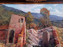 Load image into Gallery viewer, Big Tuscany painting &quot;Old flour mill&quot; oil canvas original painter Roberto Pisani Italian home decor wall art
