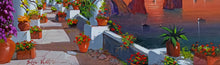 Load image into Gallery viewer, Painting Capri romantic sunset impressionist artwork oil canvas Silvio Valli Naples 1944 Italian painter wall taly decor
